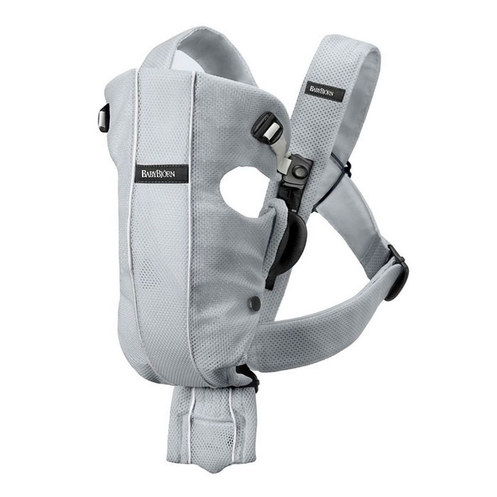 Рюкзак-переноска babybjorn Original Mesh серый/белая полоса-серая полоска