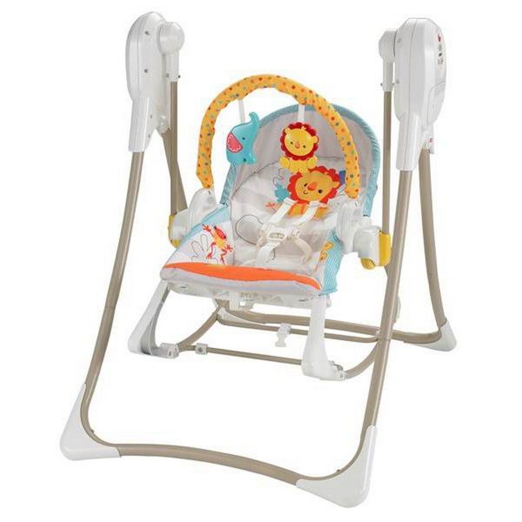 Качели-шезлонг "Слоненок и львенок" Fisher Price