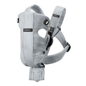 Рюкзак-переноска babybjorn Original Mesh серый/белая полоса-серая полоска