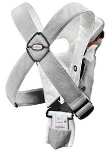 Рюкзак-переноска babybjorn Original Mesh серый/белая полоса-красная полоска